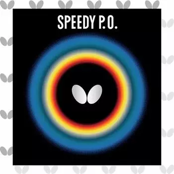 Butterfly Table Tennis Rubber Speedy PO Table Soft High Elasticity 00260 Black Thick A (Speed) (Hot)