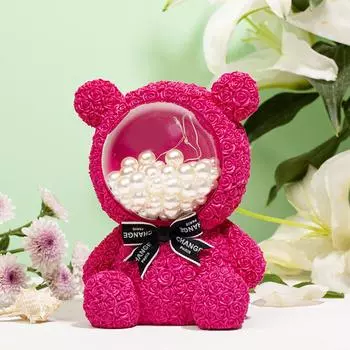 Button Lamp Night Cell Powered Cartoon Cute Four Color Bear Lights Shaped