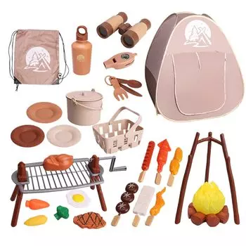 Button Moon Camping Кемпинг Play Secret Kids Обучающая сумка для хранения игрушек Подарочный набор, Игрушка, Мальчики, Девочки, Детская палатка, Основание, Палатка/Сиденье, Игрушка,