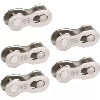 Buttons Quick Master Links Bike Chain Link Bicycle Chain Buckle Connector 6/7/8/9/10/11/12 Speed silver-9 speed