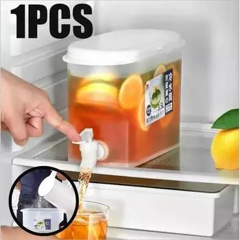 Бутылка большой емкости, кухонное ведро для прохладной воды, графин, посуда для сока, контейнер для напитков, кувшин для воды, кувшины для лимонного сока, холодный чайник 1PCS белый