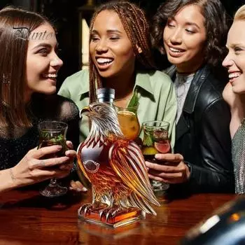 Бутылка-декантер для виски Eagle 280 мл, графин для виски в форме животного, контейнер для хранения виски, забавный декор для бара, подарок для папы-любителя виски A