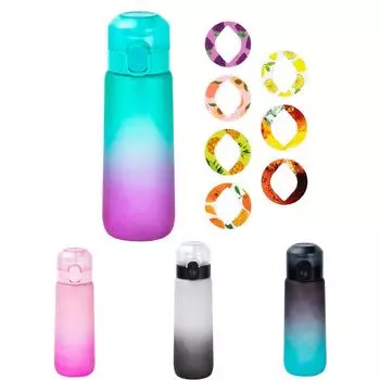 Бутылка для дегустационной фруктовой воды, 0 сахара и 0 калорий, присоска, несколько колец One Size