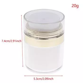Бутылка для дозирования вакуумного дизайна, флакон для крема, многоразовый дозатор для увлажняющего крема, безвоздушный дозатор, банка для помпы 15 г-100 г 20g
