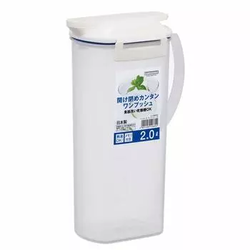 Бутылка для холодной воды Iwasaki, сделано в Японии, одним нажатием, можно мыть в посудомоечной машине, можно использовать горячую воду, поставляется с прокладкой, 2,0 л Fellows K-1266WS