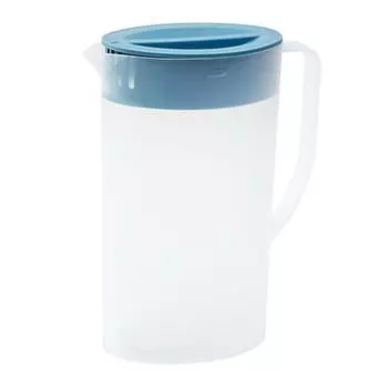 Бутылка для холодной воды Nordic Blue объемом 2 л, пластиковая, утолщенная, большой емкости, для дома, гостиной, для холодной белой воды - 1 шт. 2.0L