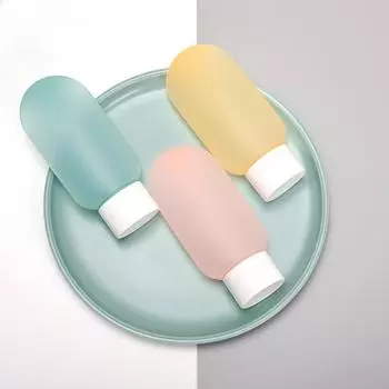 Бутылка для хранения лосьона и косметики, 60 мл, цветной полупроницаемый шампунь, гель для душа, дорожный набор бутылок для хранения 60ml 4pcs