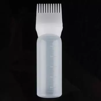 Бутылка для краски для волос на 120 мл с кистью-аппликатором для салонной окраски волос, бутылочки для окрашивания фиолетовый