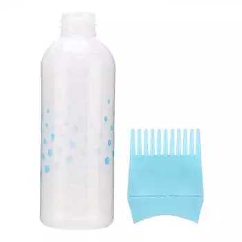 Бутылка для краски для волос, шампунь, краситель для волос, аппликатор, бутылка с расческой 170 мл (синий) синий