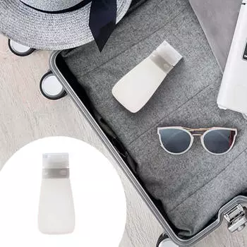 Бутылка для лосьона, косметический силиконовый легкий удобный контейнер для туалетных принадлежностей для путешествий, банка для крема красный