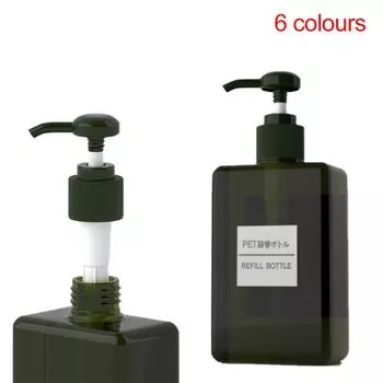 Бутылка для лосьона пластиковая прозрачная пустая портативная бутылка для шампуня(Нет этикетки) розовый