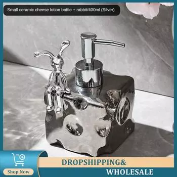 Бутылка для лосьона, шампунь, кондиционер для душа, лосьон, пустая бутылка 400/600 мл, современные минималистские аксессуары для ванной комнаты, многоразовые, керамические