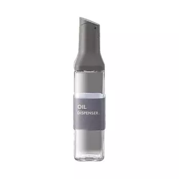 Бутылка для масла Бытовая кухонная стеклянная кастрюля для масла Ароматное масло Соевый соус Бутылка для уксуса Приправа Горшок для уксуса Герметичный резервуар для масла серый