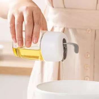 Бутылка для масла Легко чистится Прочный герметичный шейкер для варенья без запаха Утолщенный наполнитель масла Многоразовый шейкер для салатного масляного соуса и варенья Кухонная бутылка для кухни белый