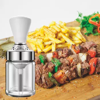 Бутылка для масла с силиконовой щеткой, диспенсер для кухонных гаджетов для овощей 150ML