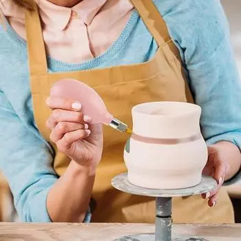 Бутылка для мазка по керамике. Удобное наполнение. Универсальные иглы. Легко сжимается. Набор бутылочек-аппликаторов с точным наконечником для керамической глазури. синий