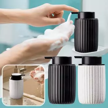 Бутылка для мытья рук Bubbler, принадлежности для ванной, бутылка для лосьона, большая емкость One Size чёрный