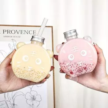 Бутылка для напитков Маленький медвежонок Тигр Бутылка для питья Чай с молоком Бутылка для холодного напитка