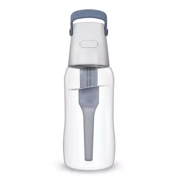 Бутылка для очистки воды DAFI SOLID, портативная бутылка для очистки воды с 1 картриджем, японская темная [подлинный продукт] (500мл, Серый)