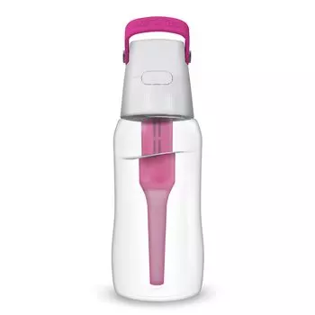 Бутылка для очистки воды DAFI SOLID, портативная бутылка для очистки воды с 1 картриджем, японская роза [подлинный продукт] (500мл, Розовый) роза розовый