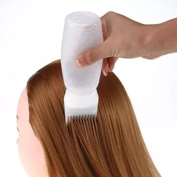 Бутылка для окрашивания волос белый