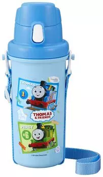 Бутылка для питьевой воды OSK Thomas the Tank Engine Direct с синим плечевым ремнем в комплекте [SC-600B] синий