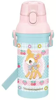 Бутылка для питьевой воды Skater Direct, пластиковая, одно нажатие, 480 мл, гудящая мята, Sanrio PSB5SAN