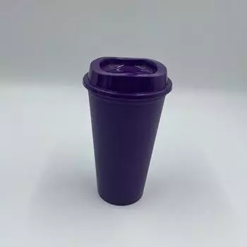 Бутылка для питья, нескользящая, удобная в захвате, портативная крышка из полипропилена, кофейная кружка, офисная темно-синий