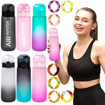 Бутылка для питья с ароматом воздуха 750 мл с ароматизатором, стаканы для воды с фруктовым ароматом для кемпинга и путешествий на открытом воздухе