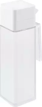 Бутылка для приправ Yamazaki Jitsugyo 1517 с белой крышкой x D10 x Tower, которую легко разобрать и помыть, ширина 6,6 см, высота 21,5 см, заправка, открывание/закрывание, белый