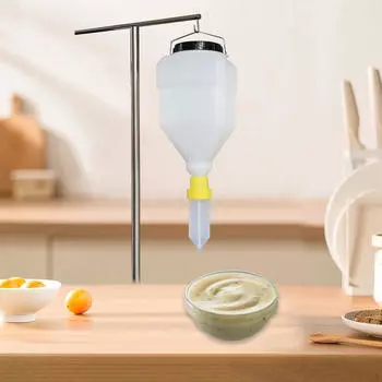 Бутылка для приправы для соусов, подвесной дозатор для кетчупа для коммерческого использования белый