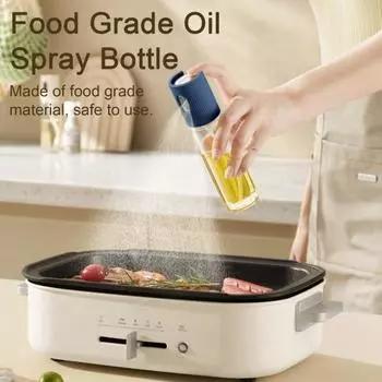Бутылка для распыления масла, удобный мелкий туман, даже распылитель, пищевая прозрачная бутылка для масла для дома, кухни, ресторана