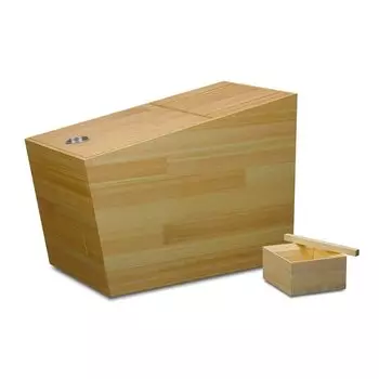 Бутылка для риса Tatsu Craft Wooden Hinoki Natural 5 кг, одна чашка с ручкой-держателем, стильная корзина для риса Kobetsu, ящик для хранения риса, ящик для хранения риса