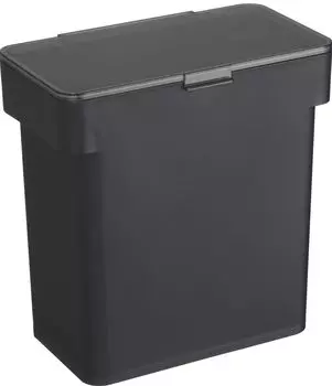 Бутылка для риса Yamazaki Jitsugyo 3376 в герметичном пакете 5 кг с мерным стаканом черного цвета. W28XD16.5XH28.5cm Tower Slim под раковиной с ручкой