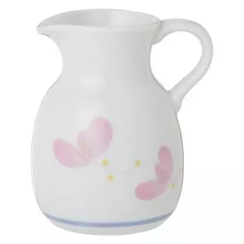 Бутылка для сакэ Ranchant для микроволновой печи, розовая, душистый горошек, керамика Arita, сделано в Японии (красный) 9x5.5x11(см)