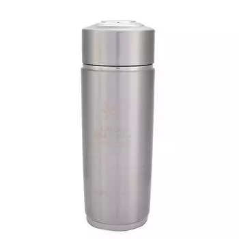 Бутылка для щелочной воды из нержавеющей стали, портативная нанобалансная биоэнергетическая колба с чашкой Lonizer(Серебряный) серебряный