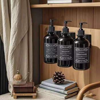 Бутылка для шампуня и кондиционера для душа объемом 500 мл с этикеткой, лосьон для аптекаря, настенный дозатор для мыла Type 4