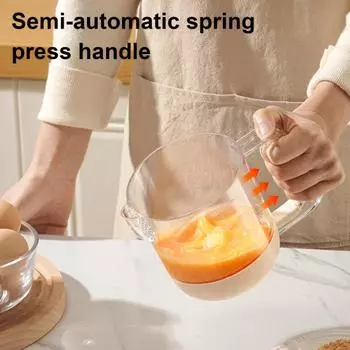 Бутылка для шейкера для салатной заправки, ручная чашка для перемешивания на кухне, венчик для взбивания яиц, чашка для смешивания жидкостей, бутылка для заправки винегретом трава зеленый