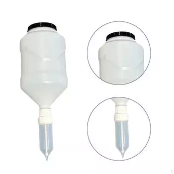 Бутылка для соуса 5,5 л для выдавливания приправ, идеально подходит для барбекю и использования на открытом воздухе белый