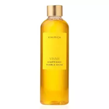 Бутылка для ванны Kimirica Vivah Bubble с полезными свойствами экстракта алоэ вера, экстракта календулы, экстракта куркумы, витамина Е, провитамина B5, 250 мл