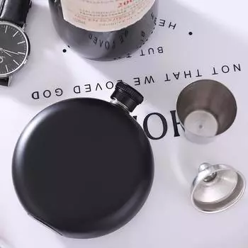 Бутылка для вина из нержавеющей стали, фляжка для виски, 5 унций, портативная круглая фляжка для вина на вечеринку в подарок зелёный