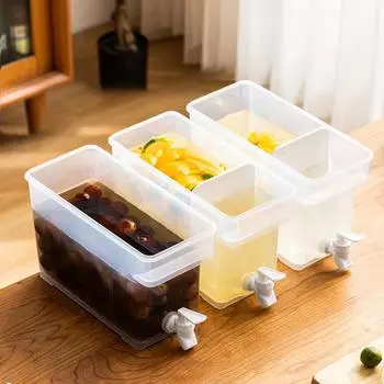 Бутылка для воды 3,5 л с краном, дозатор для напитков, холодный сок, лимонная вода, горшок для напитков, бутылка для воды для уличного холодильника