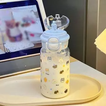 Бутылка для воды 500 мл, большая емкость, бутылка для напитков, симпатичная чашка для воды на открытом воздухе