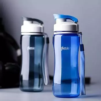 Бутылка для воды 560 мл, детская школьная питьевая бутылка, пластиковая спортивная бутылка для воды для детей, кемпинга, путешествий, питьевая посуда 560ml