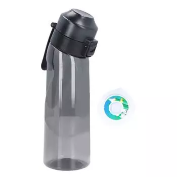 Бутылка для воды 650 мл черный фруктовый ароматизатор PP пластик силикон герметичный спортивный стакан для воды с