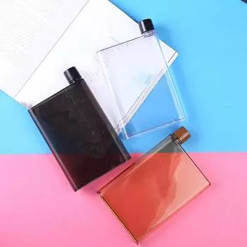 Бутылка для воды 750 мл, плоская, хрустальная, прозрачная, пластиковая, чайник, переносная, спортивная, бутылка, чашка, посуда для питья 0.25L