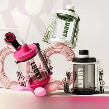 Бутылка для воды большой емкости для фитнеса и спорта, тонное ведро, тонная термостойкая пластиковая бутылка для воды, большая чашка для живота, тонное ведро 720ml