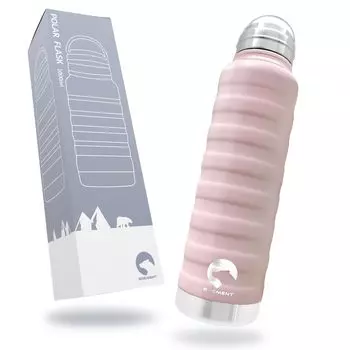 Бутылка для воды BREMENT и бутылка объемом 1 литр, кружка из нержавеющей стали объемом 1000 мл, термос с винтовым креплением для питья, с вакуумной изоляцией, легко моется, подходит для использования на открытом воздухе