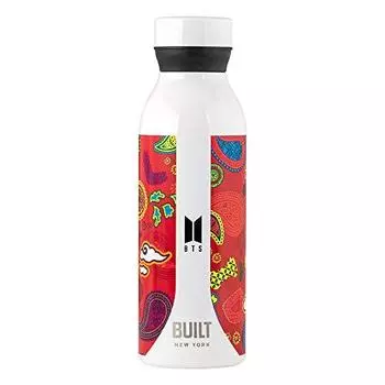 Бутылка для воды BUILT x BTS из нержавеющей стали с двойными стенками и вакуумной изоляцией, 18 унций, V