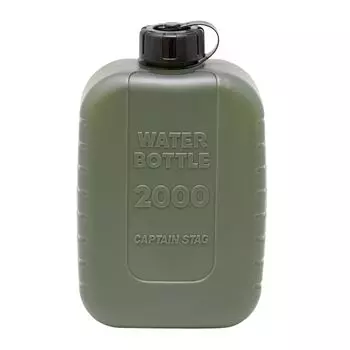 Бутылка для воды CAPTAIN STAG Polytank 2000 мл со шкалой Olive Сделано в Японии Lagoon UE-2045 оливковый